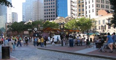 Market Square is a hub of activity in Downtown Pittsburgh.